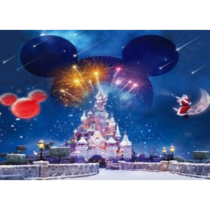 Merry Christmas Fairytale Castle Background Christmas Party Backdrop For Stage