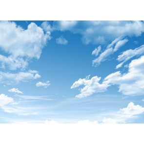 Blue Sky White Cloud Backdrop Photo Studio Photography Background