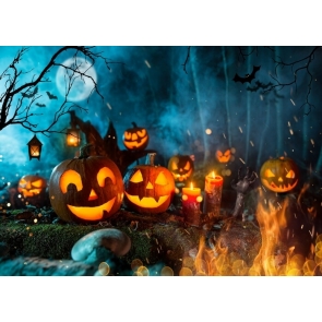 Pumpkin Party Theme Halloween Backdrop Decoration Prop Photography Background