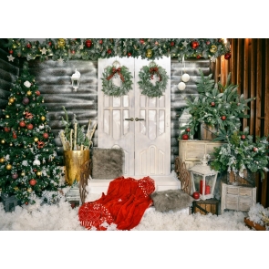 Christmas Tree Background Dress Up Christmas Party Backdrop