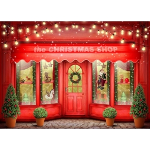 Christmas Toy Store Shop Backdrop Stage Studio Party Background