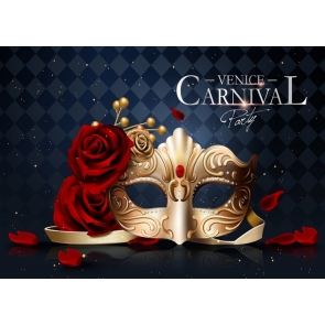 Venice Carnival Masquerade Mardi Gras Party Backdrop Photography Background