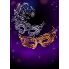 Mardi Gras Masquerade Party Backdrop Wallpaper Decorations Photography Background