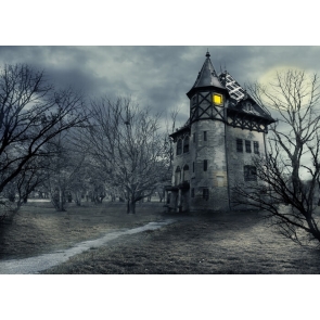 Scary Horrible Forest Castle Halloween Backdrop Party Stage Background