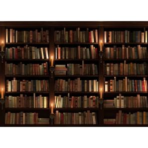 Modern Library Bookshelf Backdrop Studio Photography Background