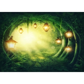 Street Lamp Enchanted Forest Cave Fairy Tale Wonderland Backdrop Party Studio Photography Background