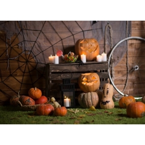 Pumpkin Theme Halloween Backdrop Party Stage Photography Background