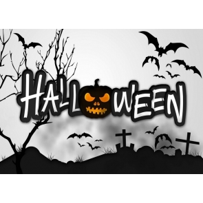 Black And White Halloween Backdrop Party Stage Photography Background