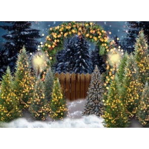 Sparkle Christmas Tree Arch Backdrop Party Studio Photography Background