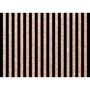 Black And Rose Gold Glitter Stripe Backdrop Happy Birthday Party Photography Background