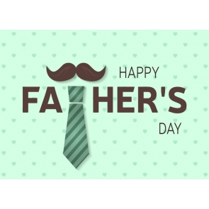 Unique Moustache Tie Happy Father's Day Backdrop Photography Background