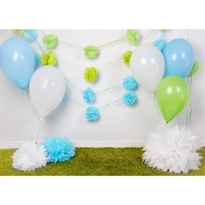 Simple Balloon Theme Baby Shower Backdrop Happy Birthday Backdrop Studio Photography Background Decoration Prop