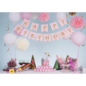 Kid Baby Happy Birthday Backdrop Cake Smash Decoration Prop Photography Background