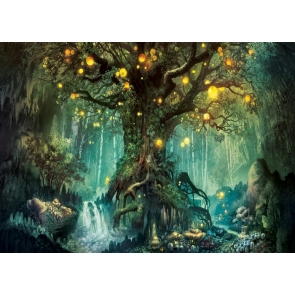 Fairy Tale World Big Tree Forest Wonderland Backdrop Party Stage Studio Photography Background