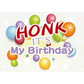 Balloon Theme Photography Background Honk It's My Birthday Party Backdrop