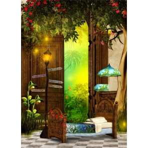 Fairy Tale Bedroom Backdrop Studio Photography Background Decoration Prop