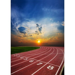 Playground Athletic Sports Race Track Field Backdrop Party Event Photography Background