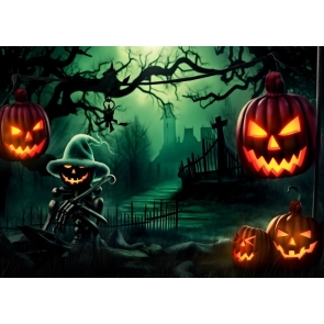 Scary Pumpkin Dead Tree Halloween Backdrop Decorations Party Background
