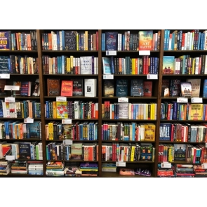 Modern Bookcase Bookshelf Library Backdrop Wallpaper Studio Photography Background
