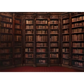 Vintage Bookcase Library Bookshelf Backdrop Studio Party Photography Background