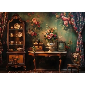 Painting Spring Flowers Living Room Wall Backdrop Studio Party Photography Background