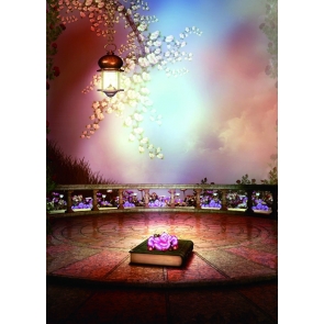 Simple Beautiful Game Altar Stage Background Halloween Backdrops