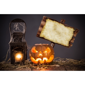 Halloween Party Pumpkin Lantern Kerosene Lamp Board Photography Backdrops