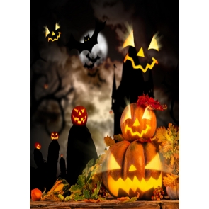 Terror Scary Pumpkin Theme Halloween Background Backdrop Decorations