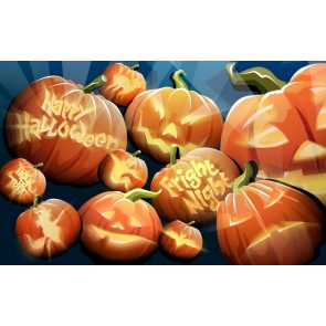 Pumpkin Theme Banner Background Halloween Party Backdrop Decorations