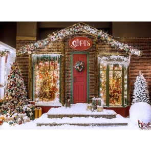 Gifts Store Christmas Backdrop For Stage Background Decoration