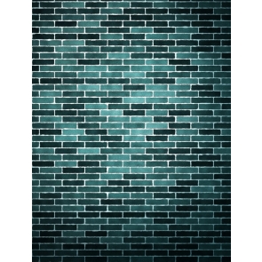 Vinyl Indoor Blue Strip Brick Wall Background Wall Backdrops