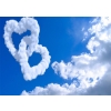 Love Heart Shape Cloud Backdrop Decoration Prop Photo Booth Photography Background