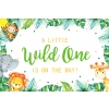 A Little Wild One Is On The Way Children 1st Happy Birthday Party Backdrop Decorations Prop