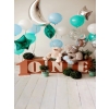Baby Boy First 1 Year Old  Happy 1st Birthday Backdrop Decoration Prop Photography Background