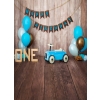 Baby Boy First Happy 1st Birthday Wood Backdrop Decoration Prop Photography Background